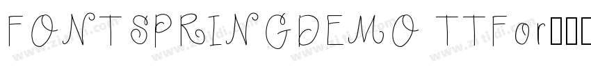 FONTSPRINGDEMO TTFor字体转换